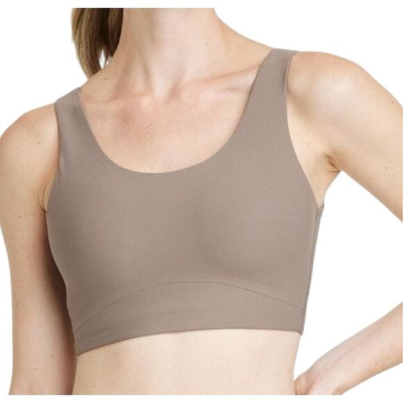 NEW All in Motion Gray Everyday Soft Medium Support Longline Sports Bra XS - Picture 1 of 9